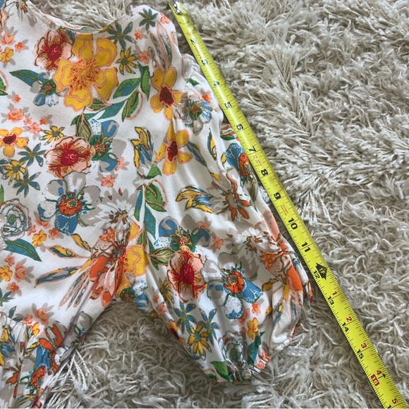 puff-sleeve tiered babydoll prairie summer dress boutique cottagecore milkmaid - Picture 14 of 15